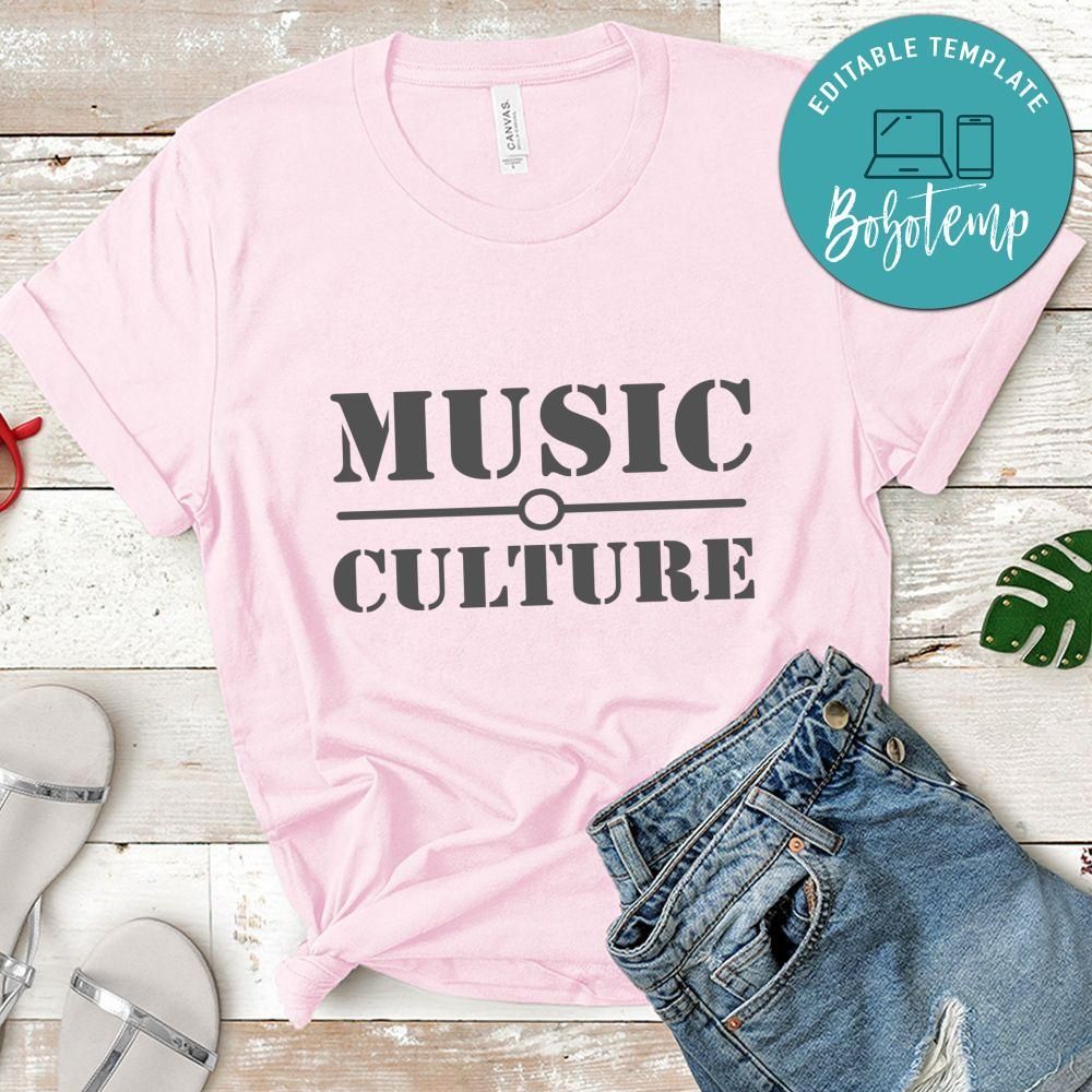 Music Culture Shirt