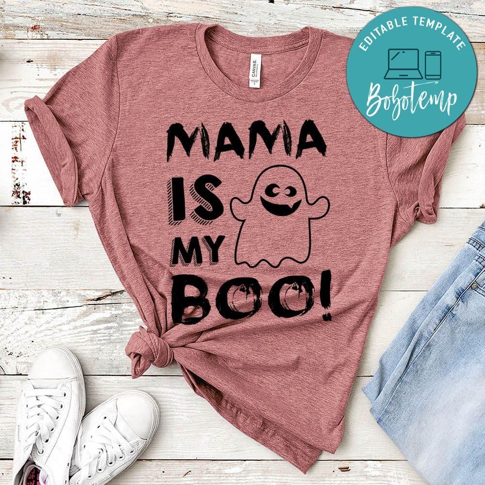 Mama is My Boo Baby Ghost Halloween Shirt