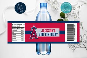 Printable Los Angeles Angels Water Bottle Labels Instant Download