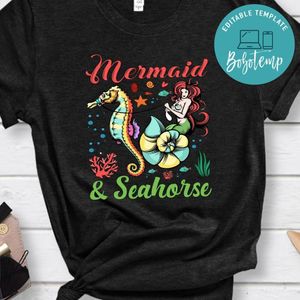 Mermaid And Seahorse Shirt