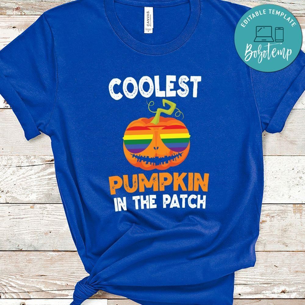 Coolest Pumpkin in Patch Halloween LGBT Shirt