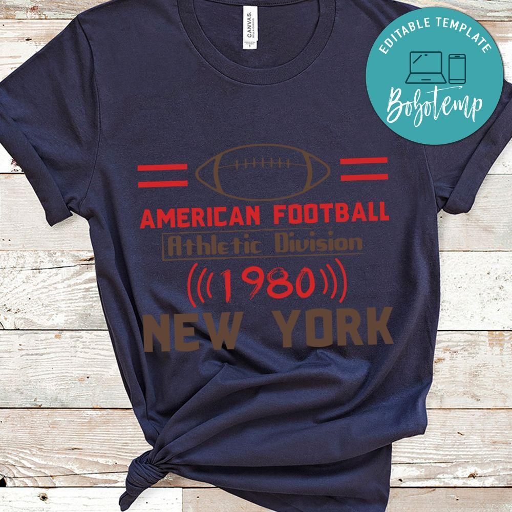 American Football Athletic Division 1980 New York Football Shirt