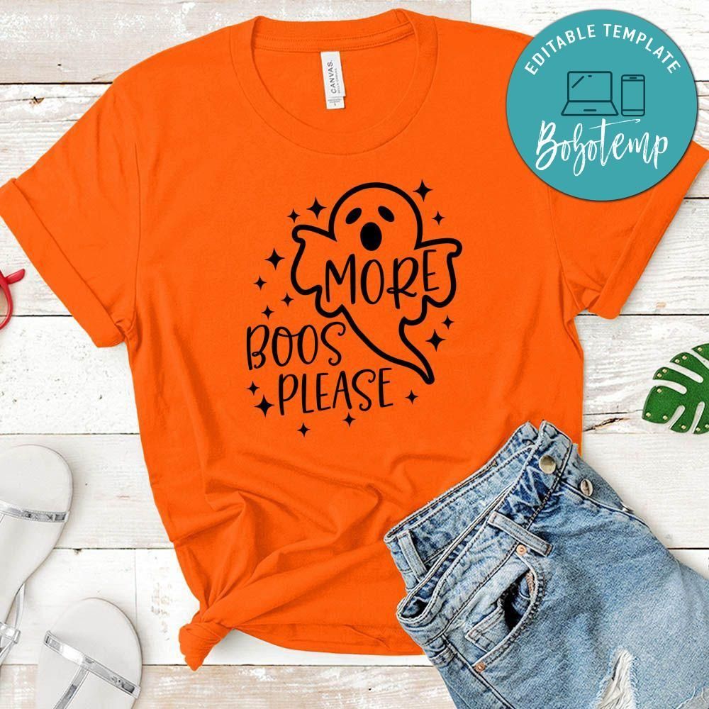 More Boos Please Halloween T-Shirt