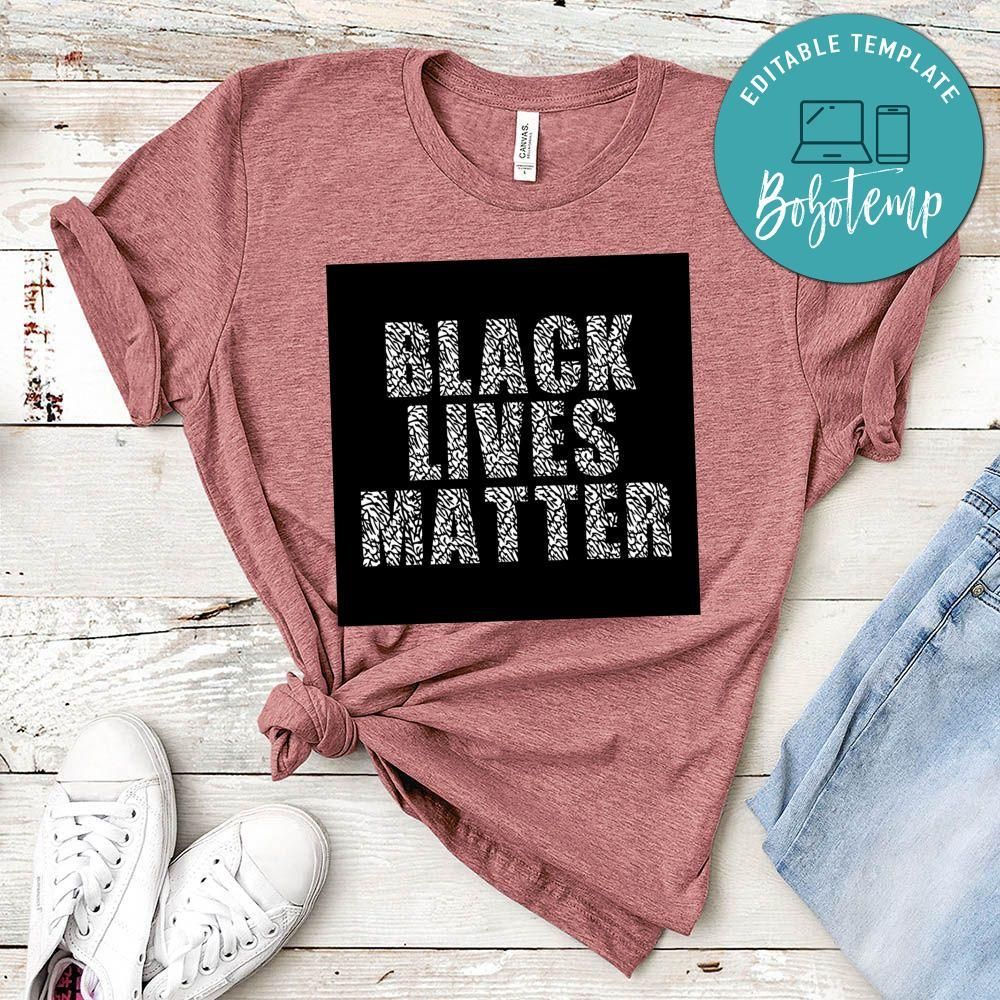 Black Lives Matter Elephant Skin Shirt