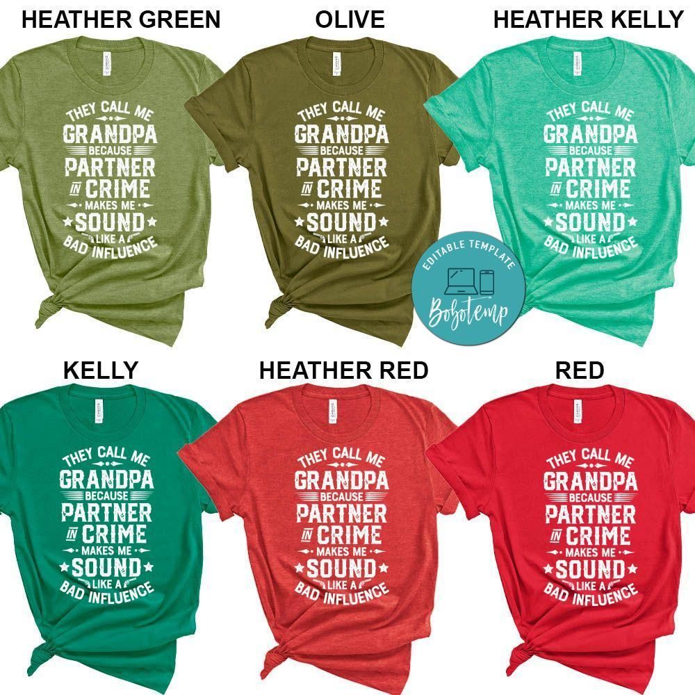 They Call Me Grandpa Partner in Crime Shirt