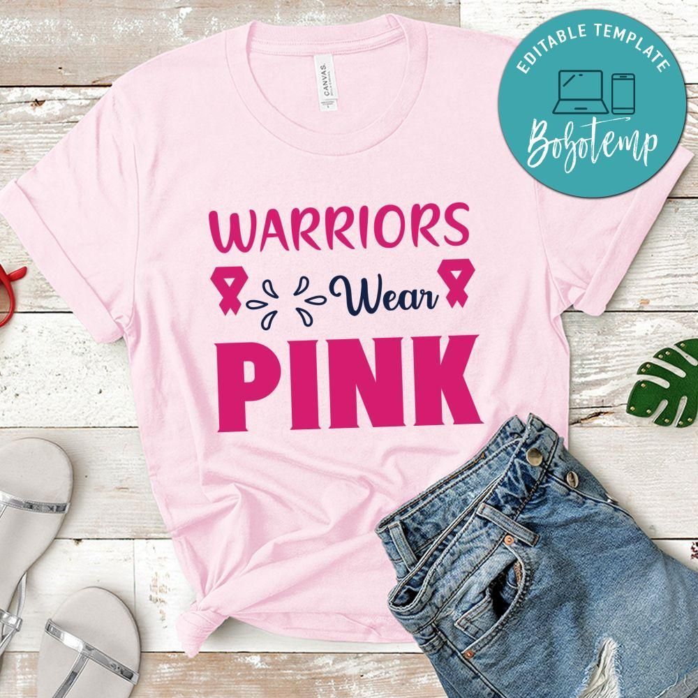 Warriors Pink Shirt