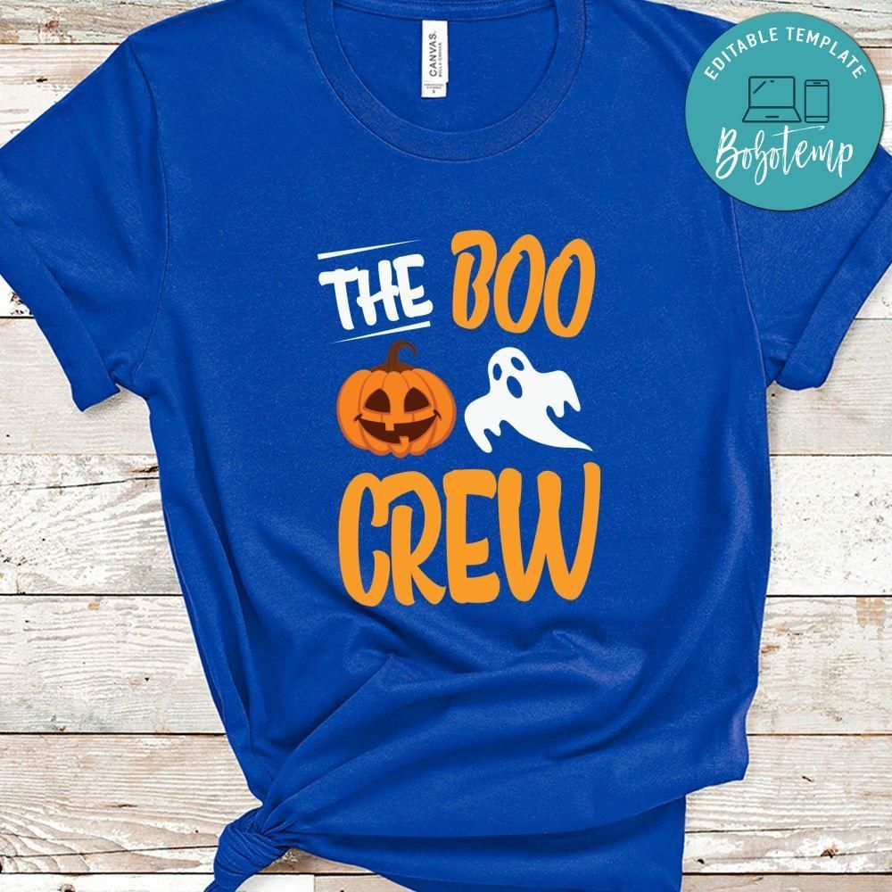The Boo Crew Funny Halloween Ghost Shirt