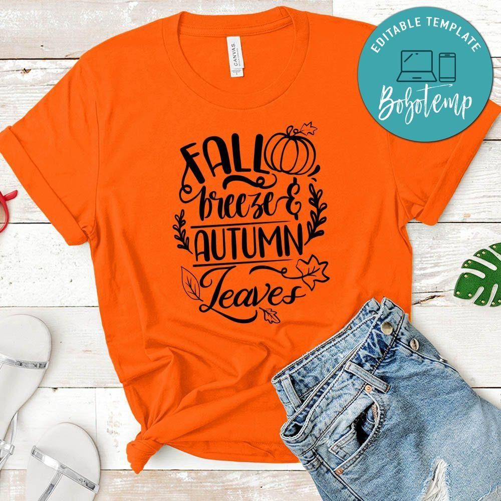 Fall Breeze Autumn Leaves T-Shirt