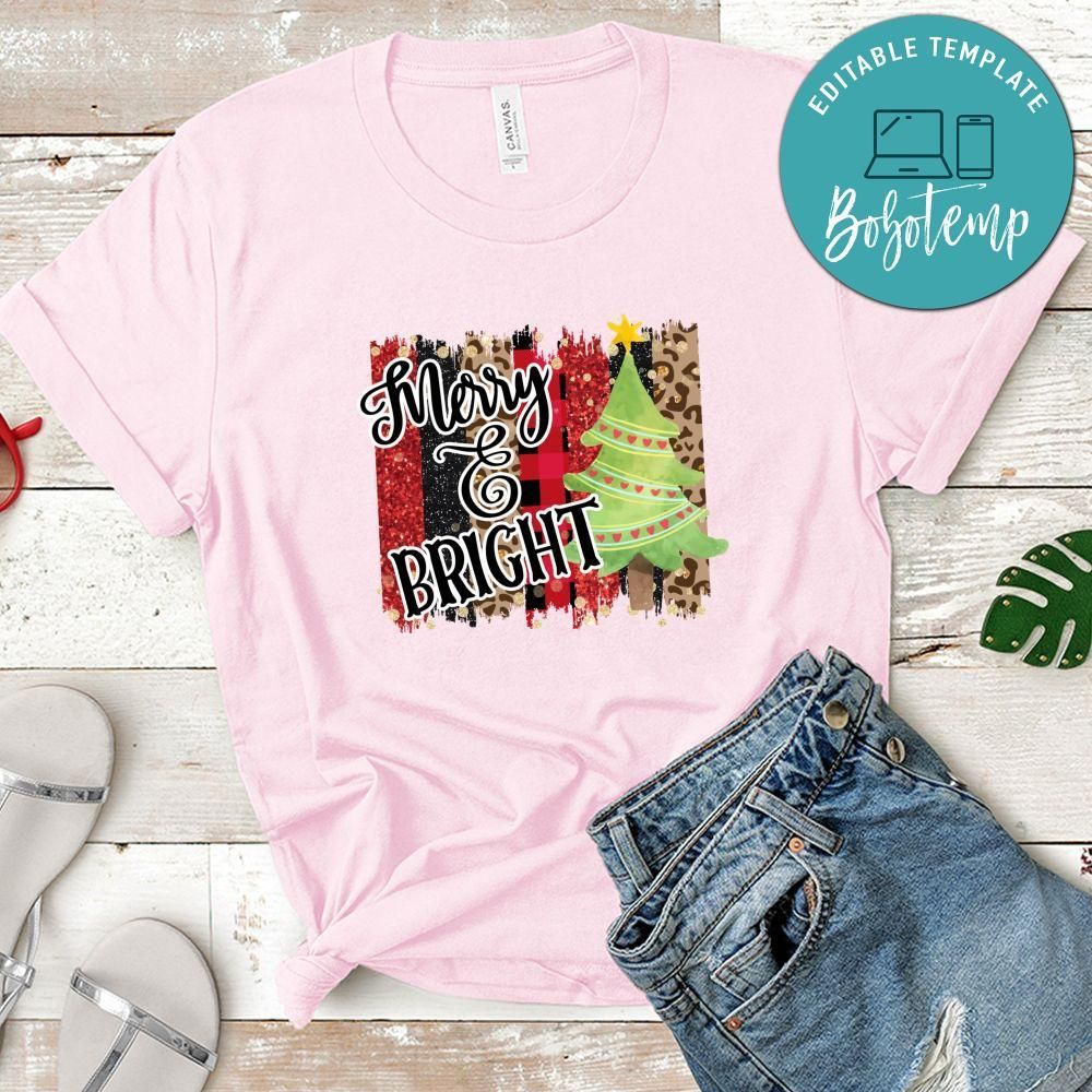 Merry and Bright Christmas Shirt