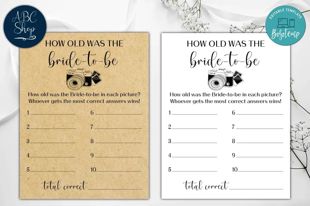 Printable How Old Was The Bride To Be Bridal Shower Game DIY Bobotemp ZxnsU 1000.webp