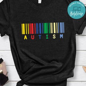 Autism Colorful Barcode Shirt