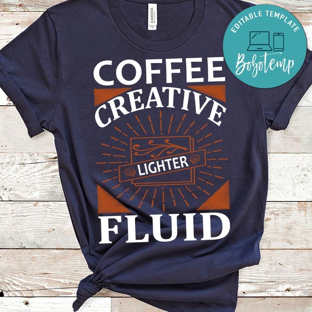 Coffee Creative Lighter Fluid T-Shirt