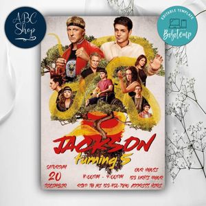 Cobra Kai Birthday Invitations Instant Download