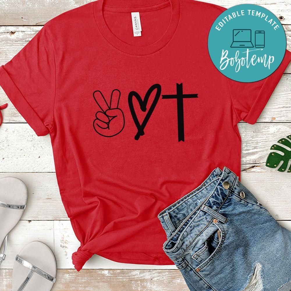 Peace Love Cross Shirt