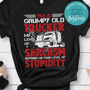 I'm A Grumpy Old Trucker Shirt