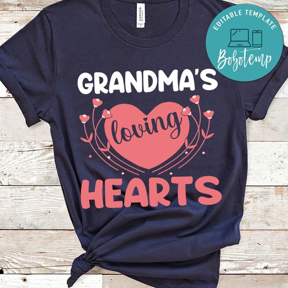 Grandma's Loving Hearts Shirts