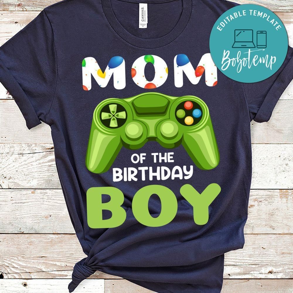 Mom Of The Birthday Boy Shirt