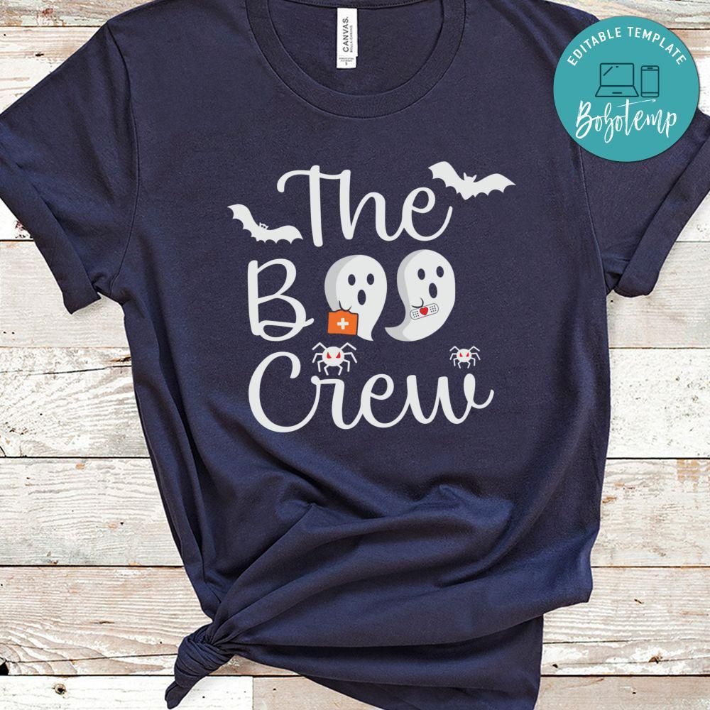 The Boo Crew Funny Bat Halloween Shirt