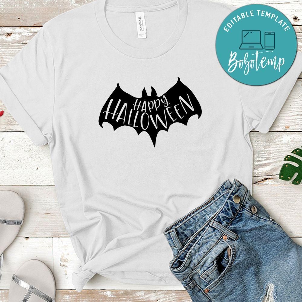 Happy Halloween Bat Halloween Shirt