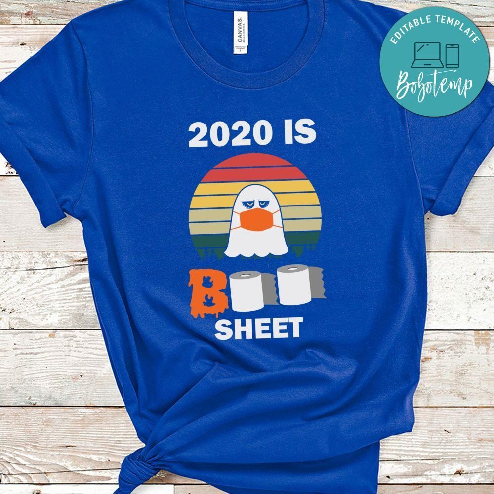 2020 Is Boo Sheet Vintage Halloween Shirt