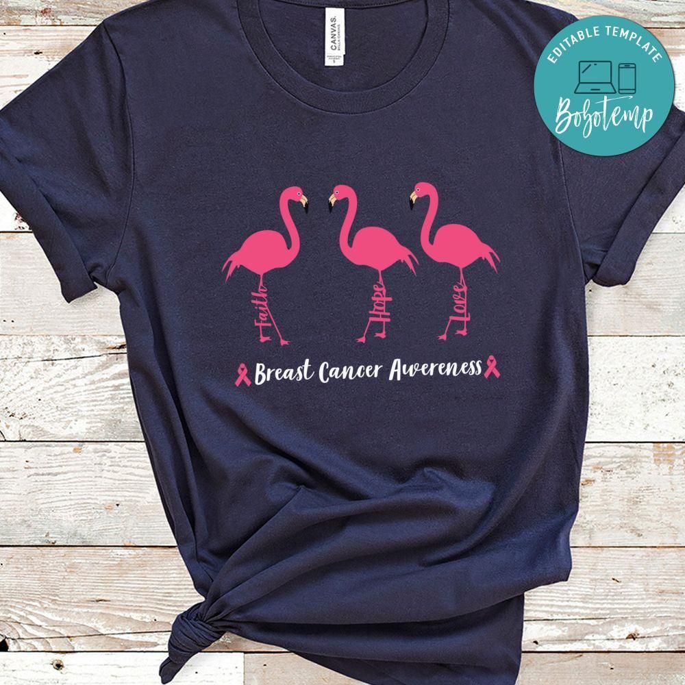 Breast Cancer Awareness Flamingo Hope Shirt