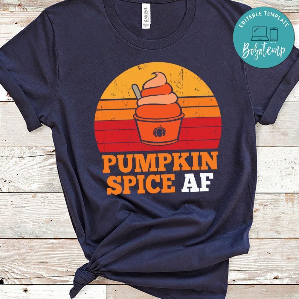 Pumpkin Spice Af Funny Halloween Vintage Shirt