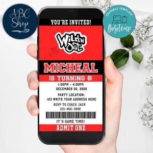 Electronic Wild'n Out Electronic Invite Birthday Flyer Instant Download