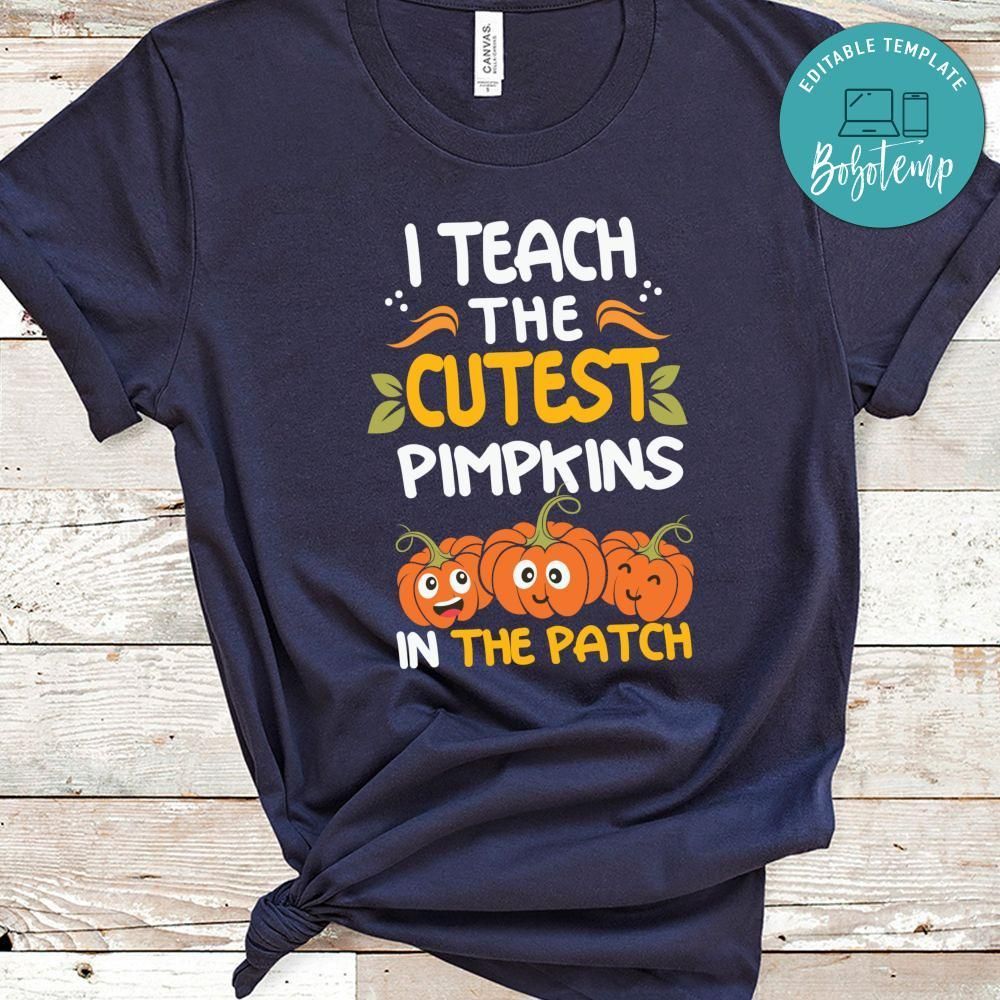 Halloween Pre K Teacher Cutest Pumpkins Shirt