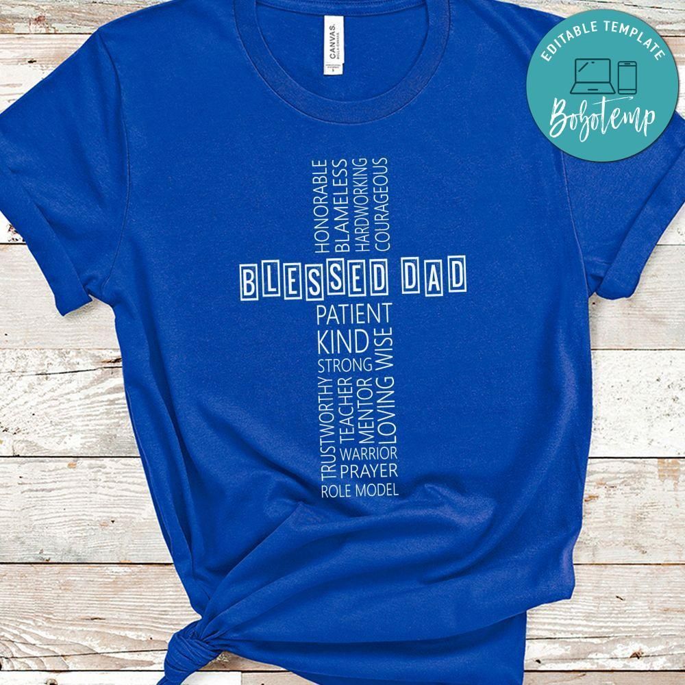 Christian Dad Cross Father's Day Shirt