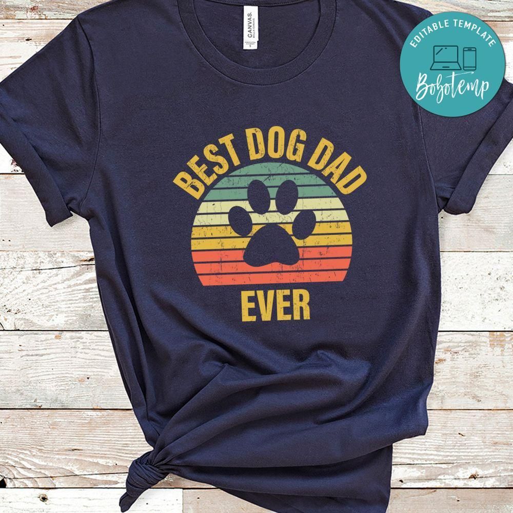 Dog Dad Father's Day Gift Retro Shirt