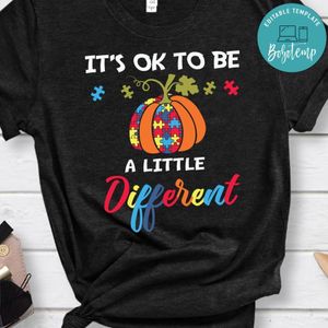 Halloween Autism Pumpkin Different Shirt