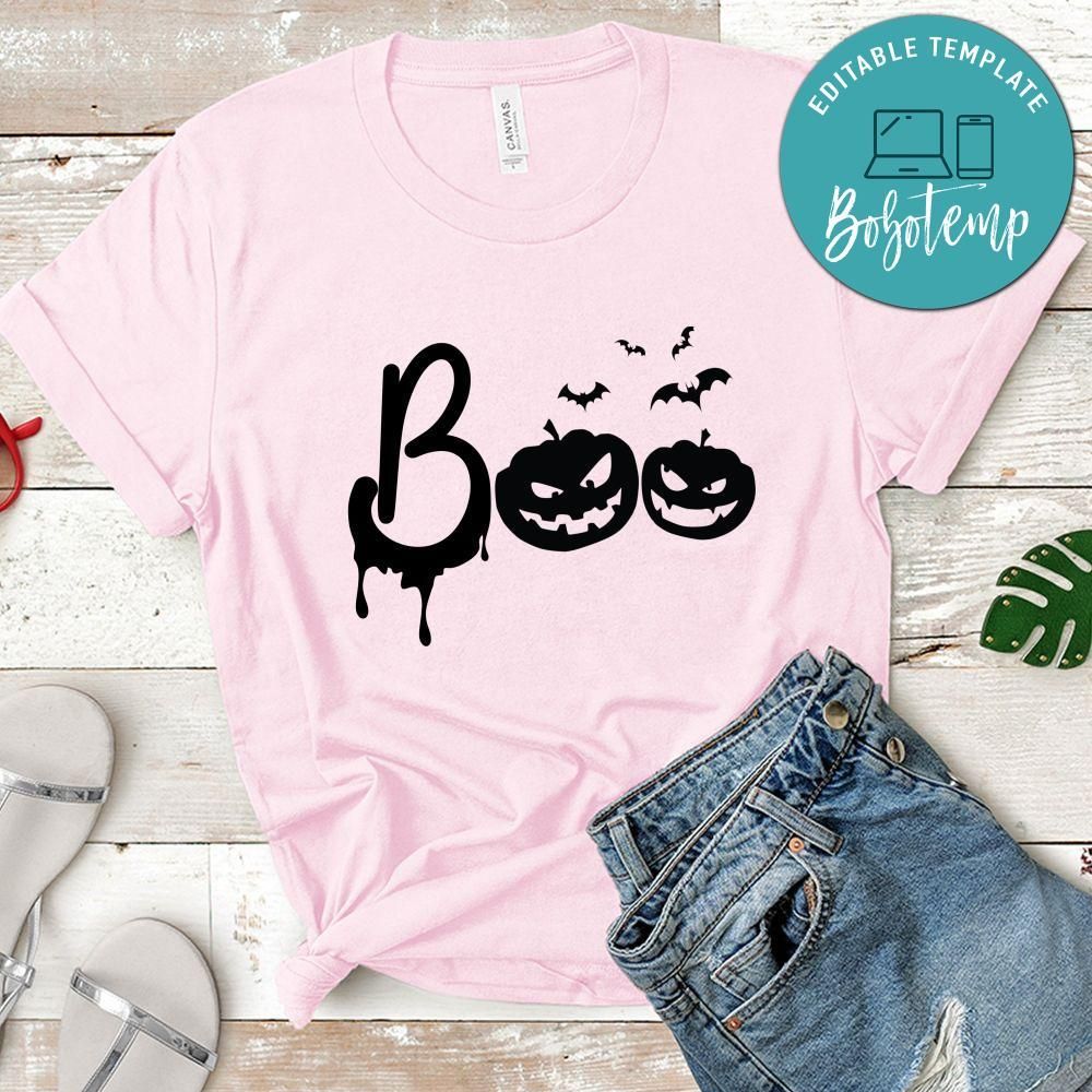 Boo Halloween White Shirt