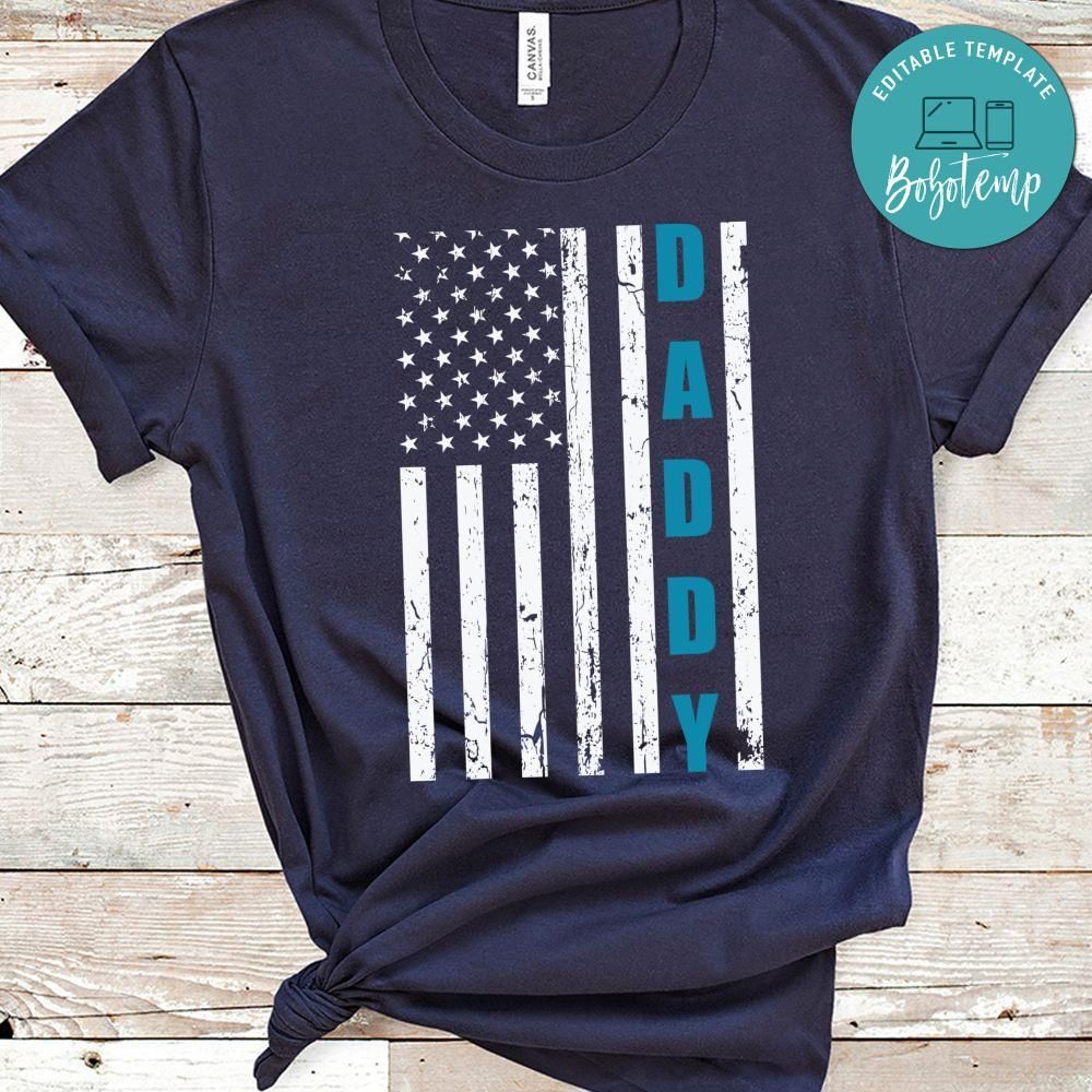 Daddy American Flag Father Day Shirt