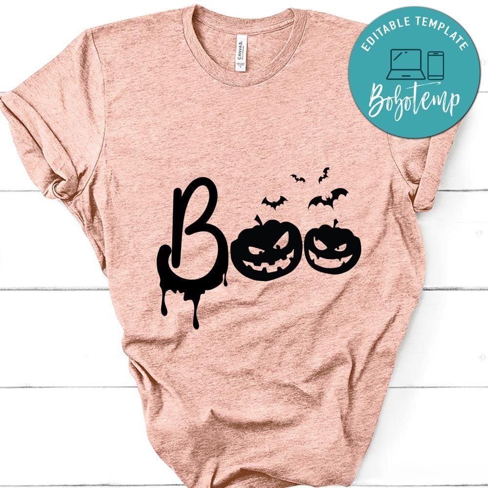 Boo Halloween White Shirt