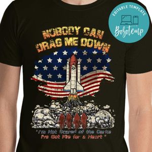 Space Shuttle Nobody can drag me down Classic Unisex T-Shirt