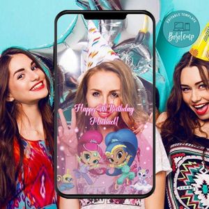 Shimmer And Shine SnapChat Geofilter Customizable Template Instant Download