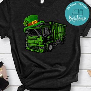 Green Garbage Truck Boy St Patricks Day Classic Unisex Shirt
