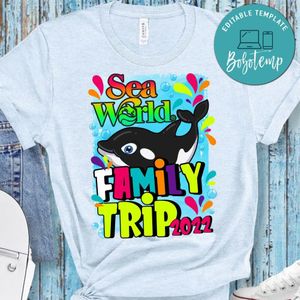 Sea World Family Trip PNG file template
