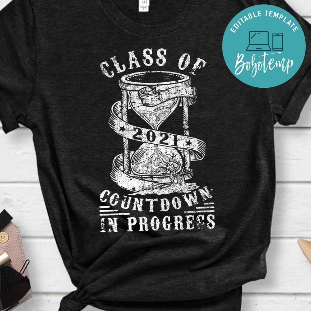 Funny Senior Class Of 2021 Countdown to Graduation Gift PNG file ...
