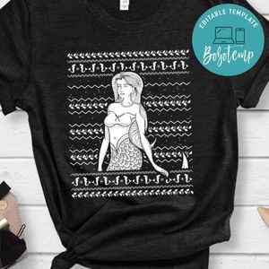 Mermaid Ugly Christmas Sweater Classic Unisex Shirt