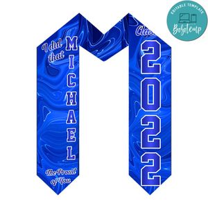Graduation Stole Customizable Template Instant Download