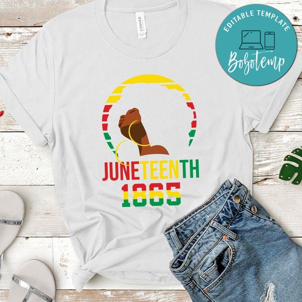 Juneteenth 1865 Gift for Woman PNG file template