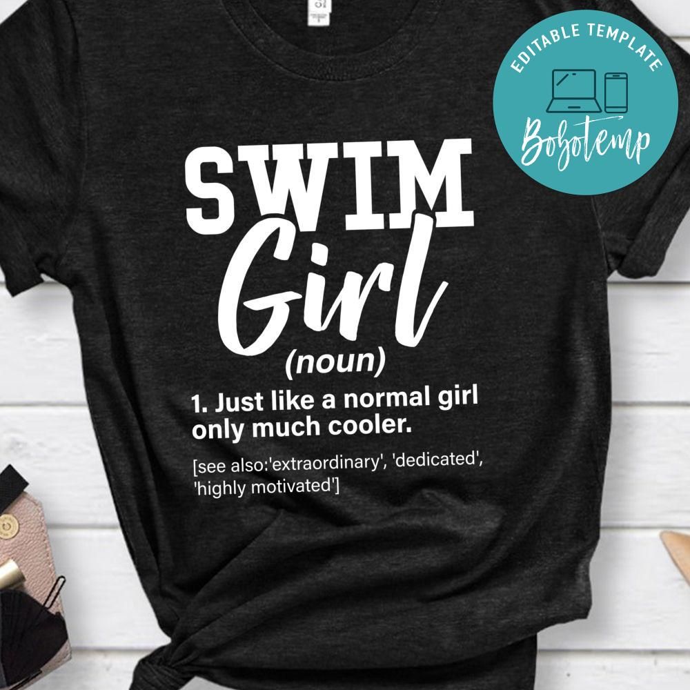Swim Girl Definition Normal Only Cooler Women Juniors Girls PNG file