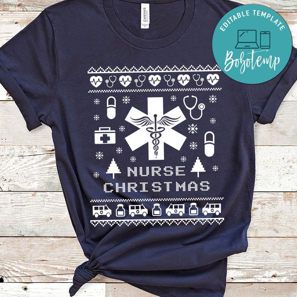 Nurse Christmas Christmas Ugly Sweater Gift Shirt