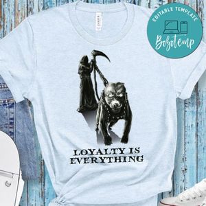 Grim Reaper and evil dog T-Shirt