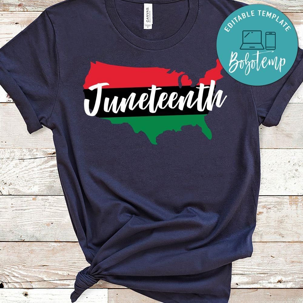 Juneteenth African American PNG file template