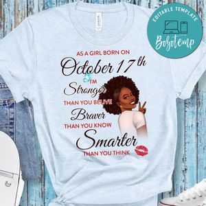 October Girl Smarter Than You Think Shirt