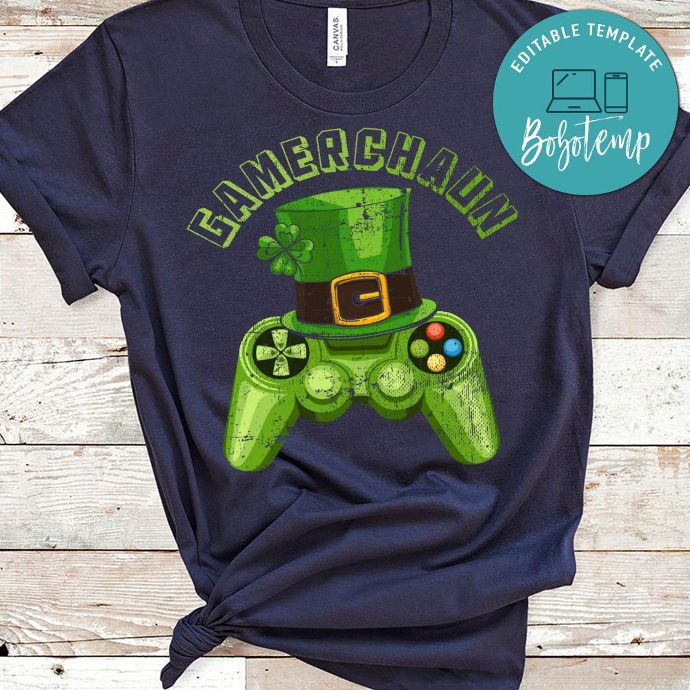 Video Game Leprechaun Costume St Patricks Day Irish Boy Kid Classic Unisex Shirt