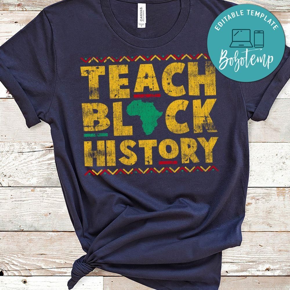 Teach Black History Month School Cute Teacher Gift Shirt