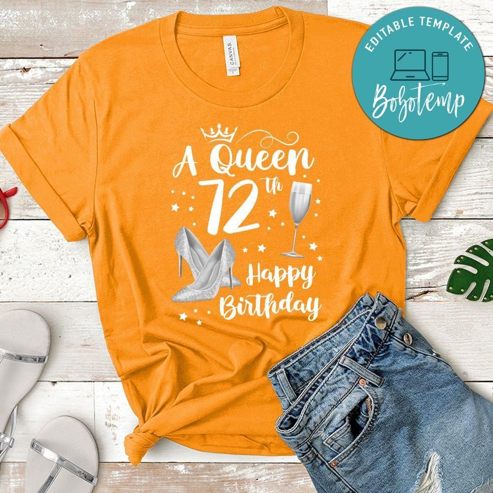 Happy Birthday to Queen PNG file template